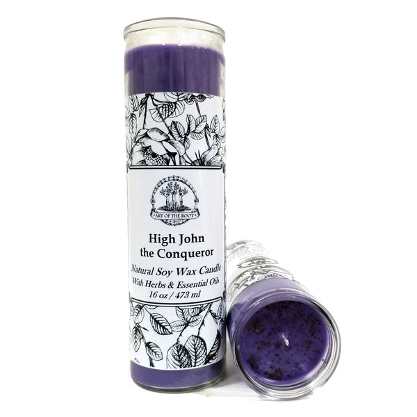 High John the Conqueror 7 Day Soy Candle for Power, Mastery, Luck, Money & Prosperity