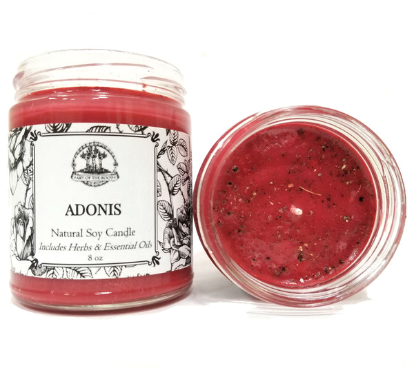 Adonis Soy Candle for Magnetism, Charm, Seduction, Attraction & Charisma
