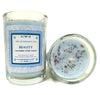 Beauty Affirmation Soy Candle for Radiance, Confidence & Self-Esteem with Herbs & Essential Oils