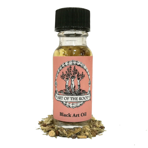 Black Art Oil for Curses, Hexes, Black Magic, Necromancy & Communing with the Dead