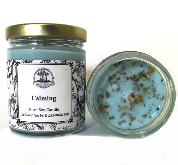Calming Soy Candle for Stress, Anxiety, Tension & Discord