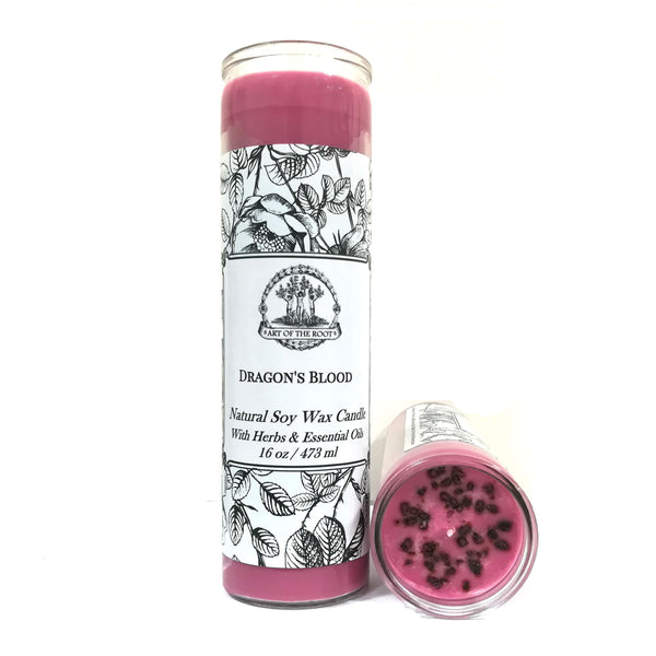 Dragons Blood 7 Day Soy Spell Candle For Protection, Purification, Power & Love