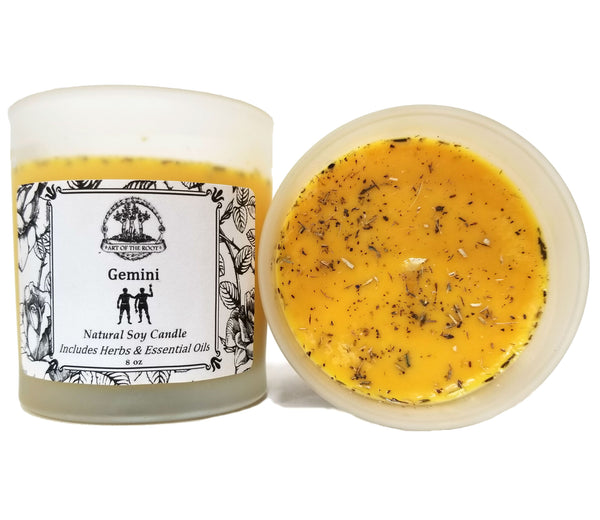 Gemini Soy Zodiac Candle for Astrology & Birth Signs