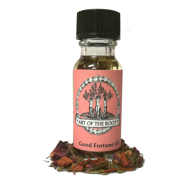Good Fortune Oil for Abundance, Blessings, Healing & Wishes Wiccan Pagan Hoodoo Conjure