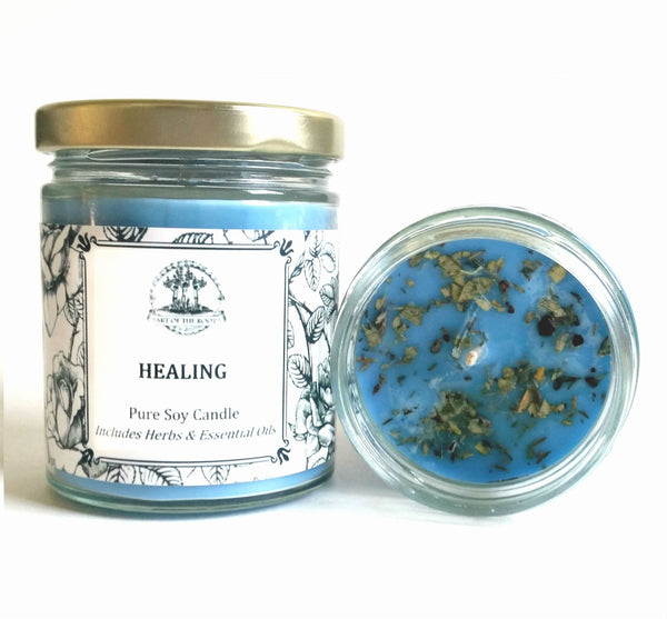 Healing Soy Spell Candle for Wiccan, Pagan, Hoodoo & Voodoo Rituals