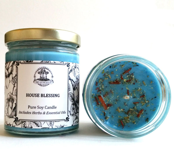 House Blessing Soy Candle for Good Fortune, Blessings, Peace & Tranquility