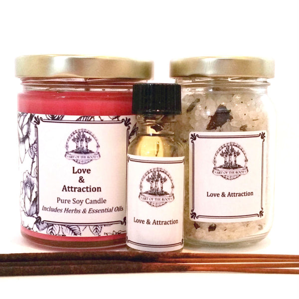 Love & Attraction Spell Kit for Romance, Commitment, Passion & Relationships