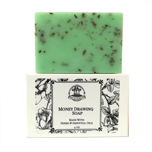 Money Drawing Shea Herbal Soap Bar for Wealth, Prosperity, Cash & Better Business