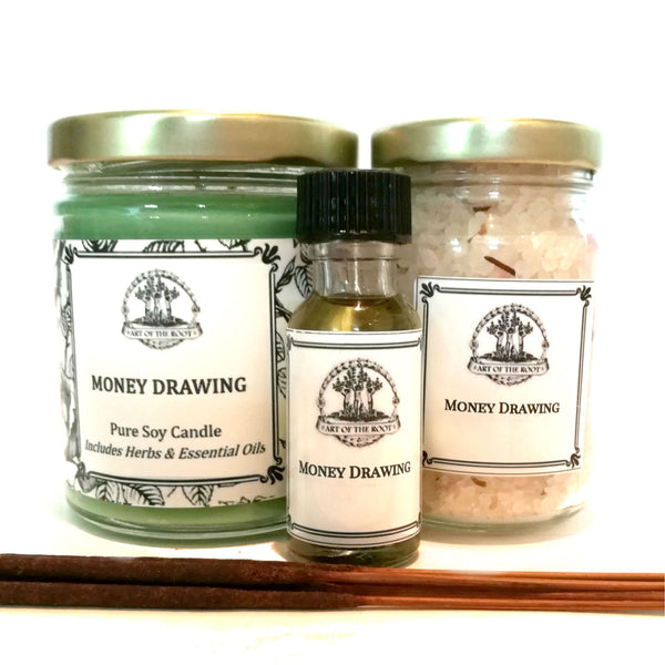 Money Drawing Spell Kit for Cash, Prosperity, Success, Financial Security & Abundance