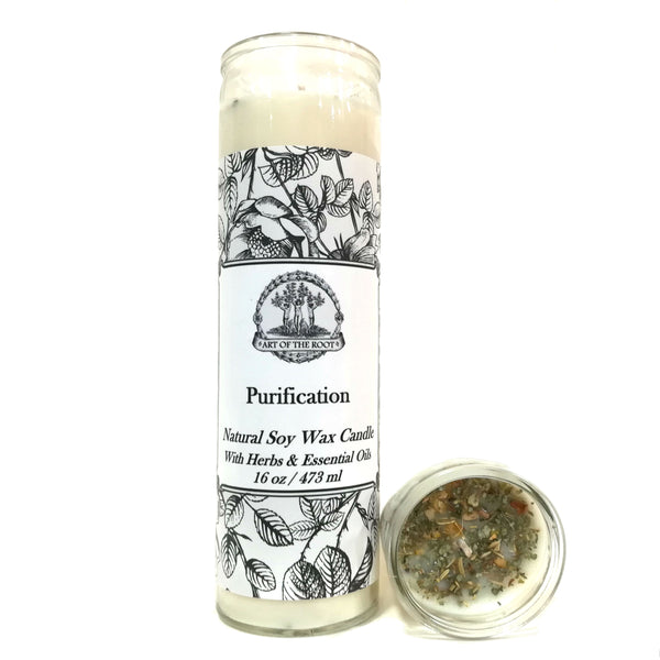 Purification 7 Day Soy Prayer Candle for Negativity & Cleansing Rituals