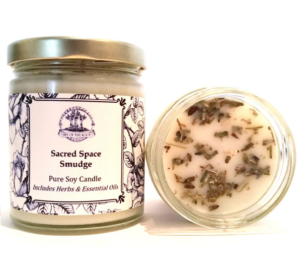 Sacred Space Soy Candle for Purification, Negative Energy & Serenity