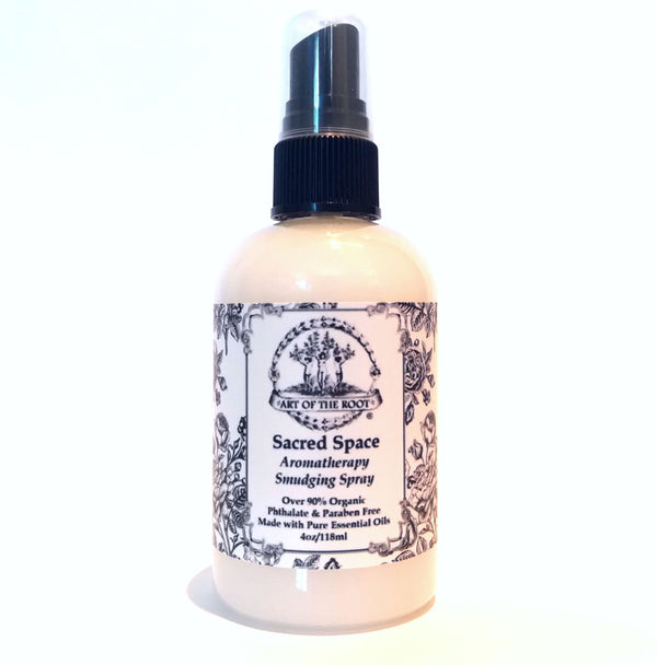 Sacred Space Aromatherapy Smudge Spray Over 90% Organic, Vegan. Phthalate and Paraben Free