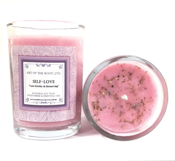 Self-Love Affirmation Soy Candle for Acceptance, Self-Worth, Healing & Loss