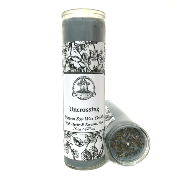 Uncrossing 7 Day Soy Candle for Curses, Hexes, Jinxes, Negativity & Crossed Conditions