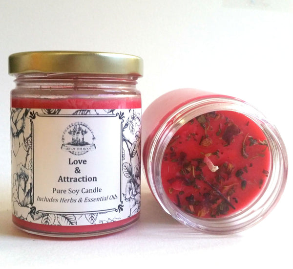 Love & Attraction Soy Candle for Romance, Commitment & Relationships
